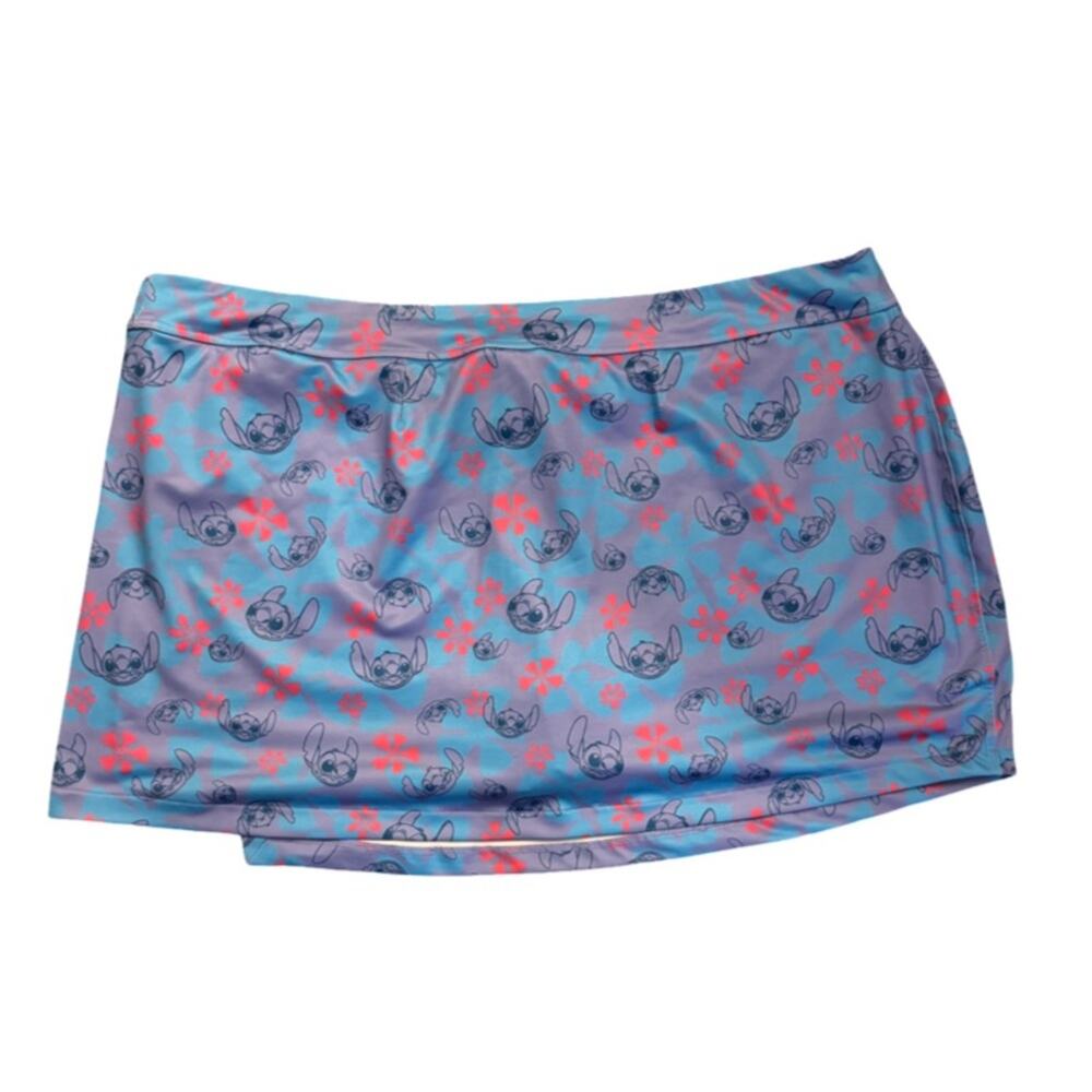 Disney Parks Womens Stitch Print Activewear Skort 3X - Picture 3 of 4